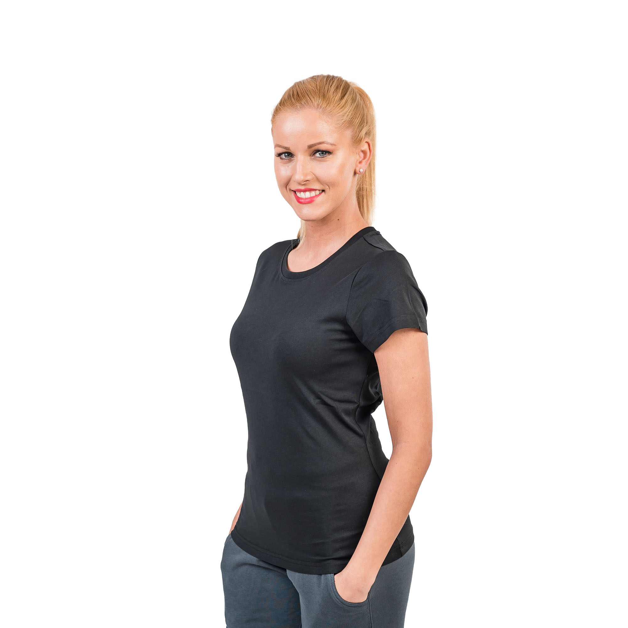PEAK T Shirt Damen Logo Schulter