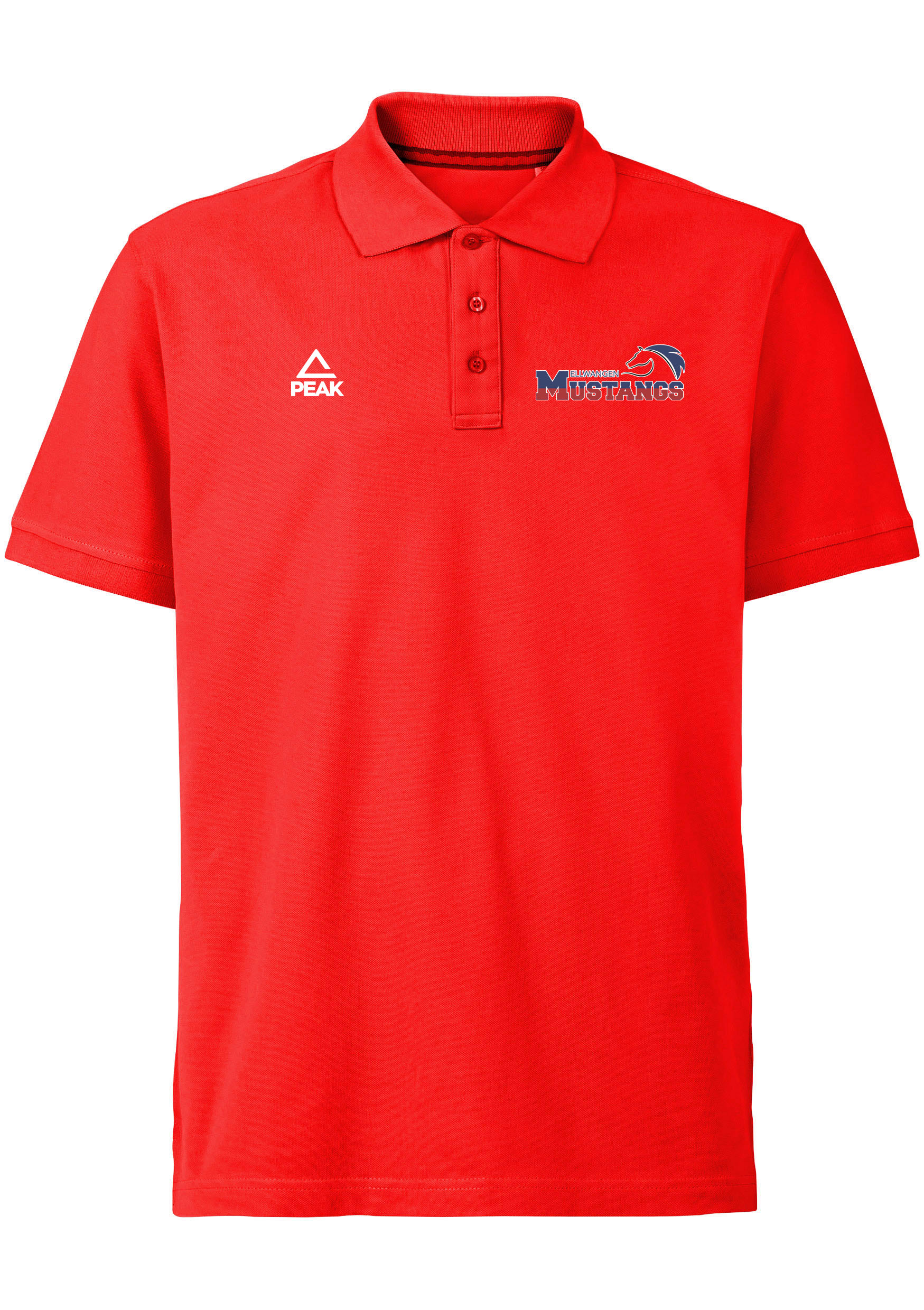 Mustangs Poloshirt rot