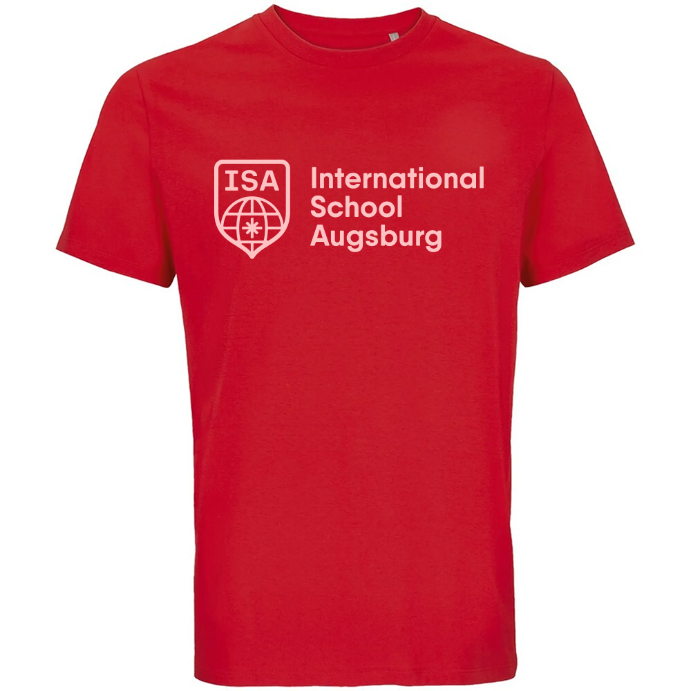 International School Augsburg T-Shirt T-Shirt bright red