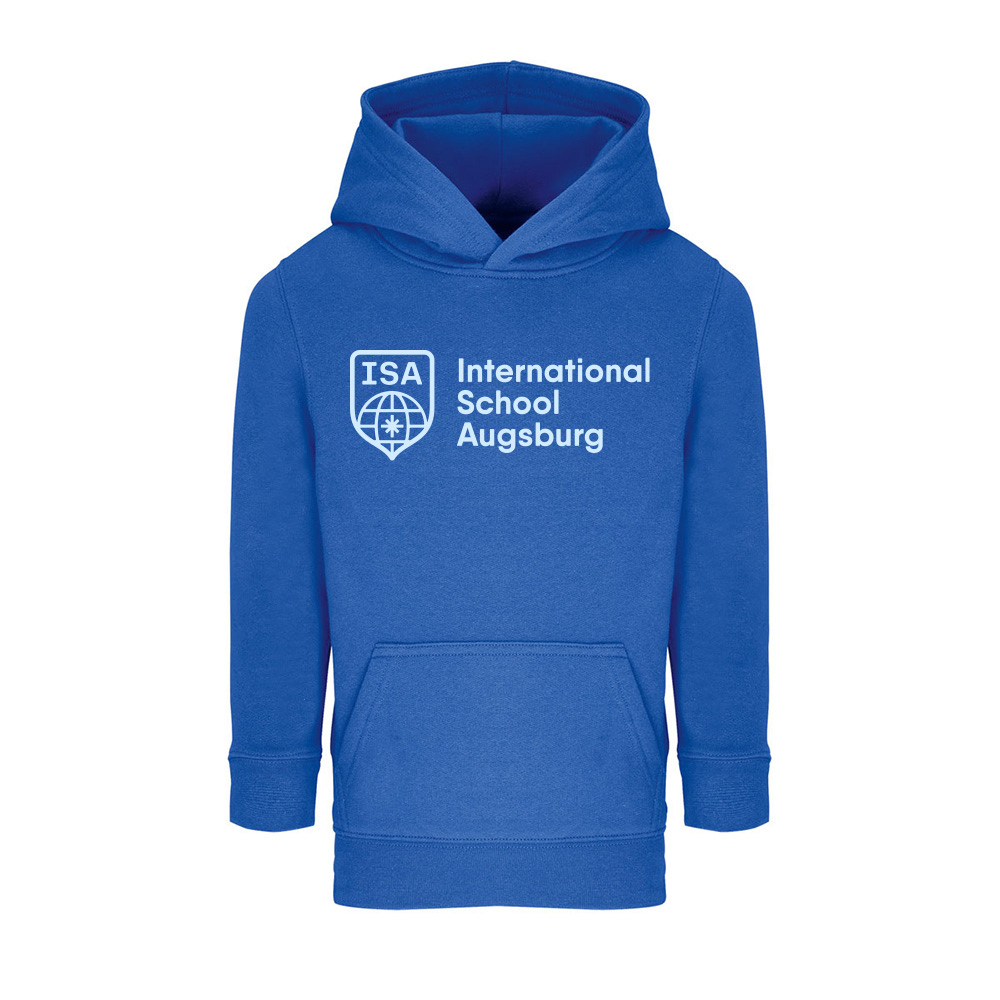 International School Augsburg Hoodie Kinder royal blue