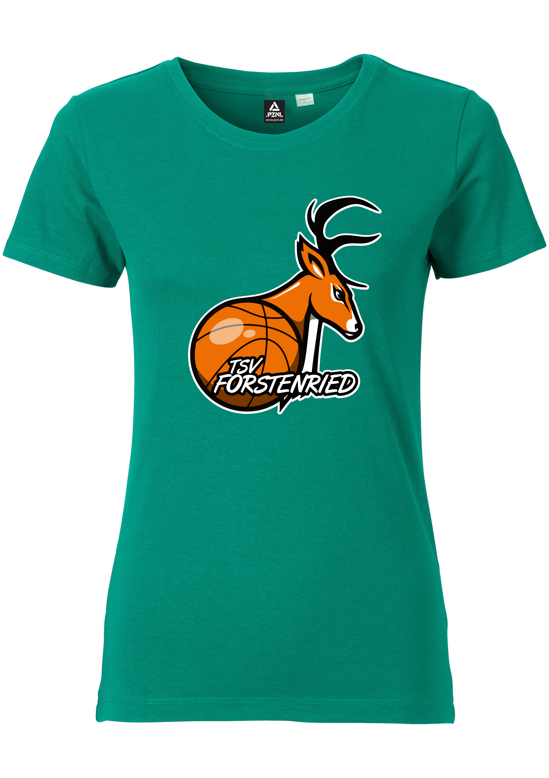 Forstenried Baskets T-Shirt Damen großes Logo