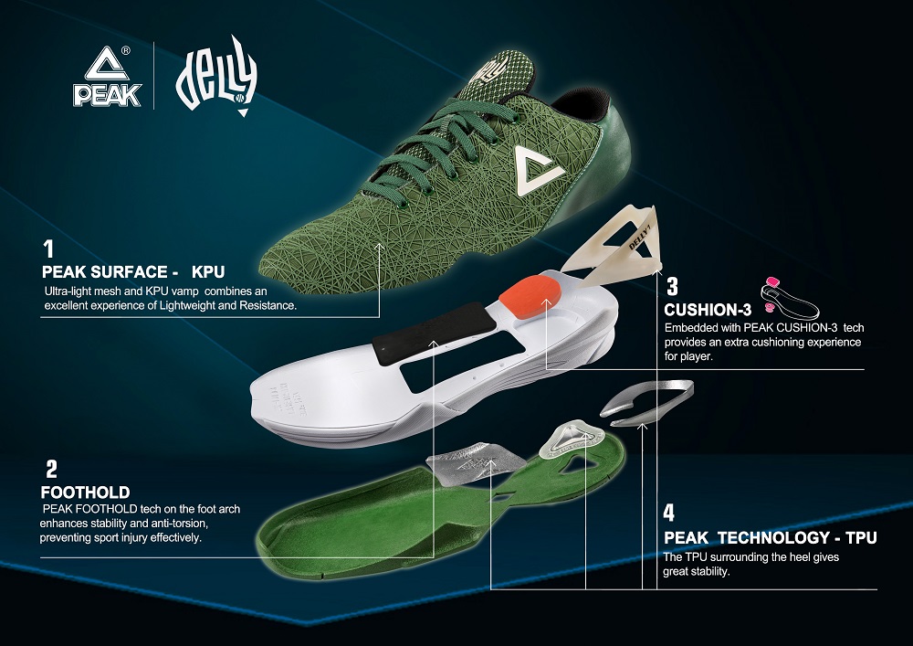 PEAK Basketballschuh Delly1 Hustle Color Crew GmbH