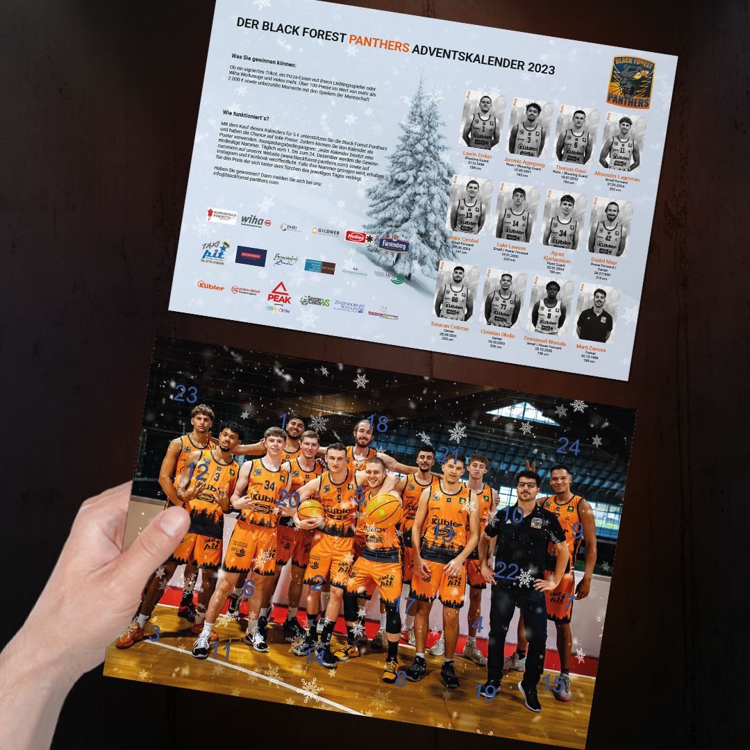 Black Forest Panthers Adventskalender 2023