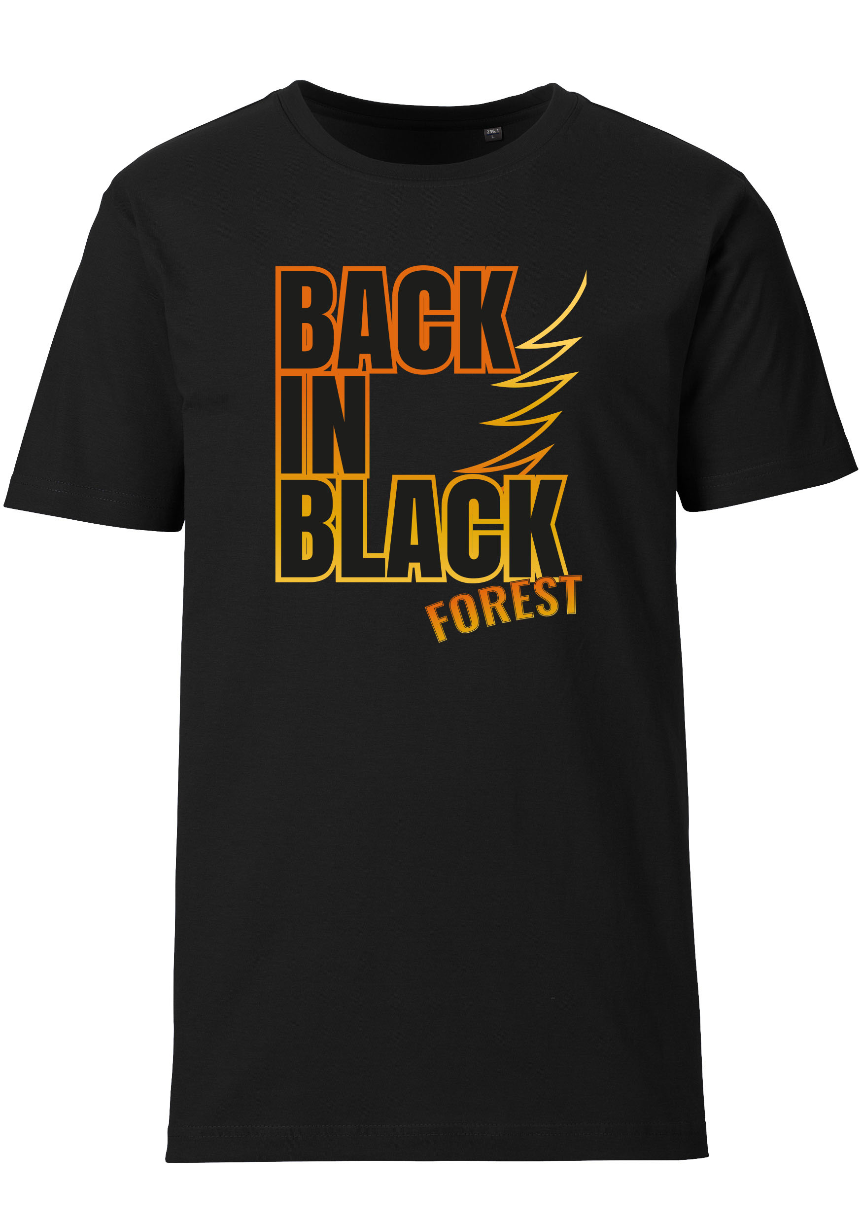 Black Forest Panthers T Shirt Back in Black