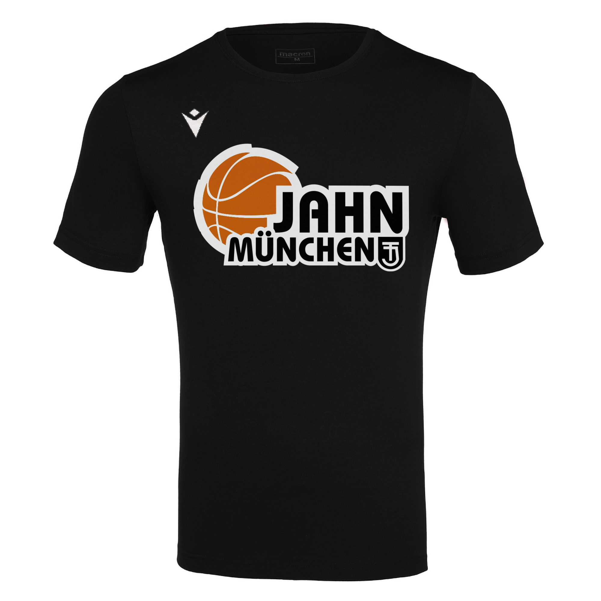 Jahn Basketball T-Shirt schwarz Big Logo (individualisierbar) schwarz