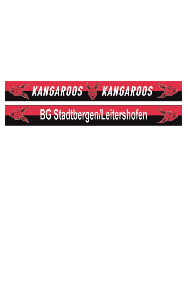 Hessing Fanschal BG Kangaroos schwarz/rot