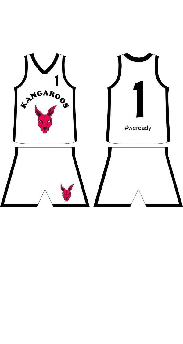 Hessing Mini Trikot Kangaroos Retro weiß