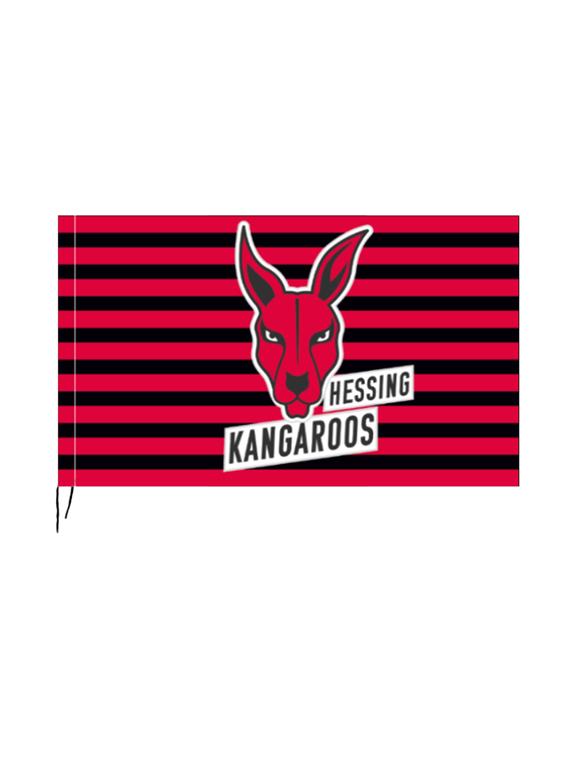 Hessing Kangaroos Fahne Stripes 90x60cm