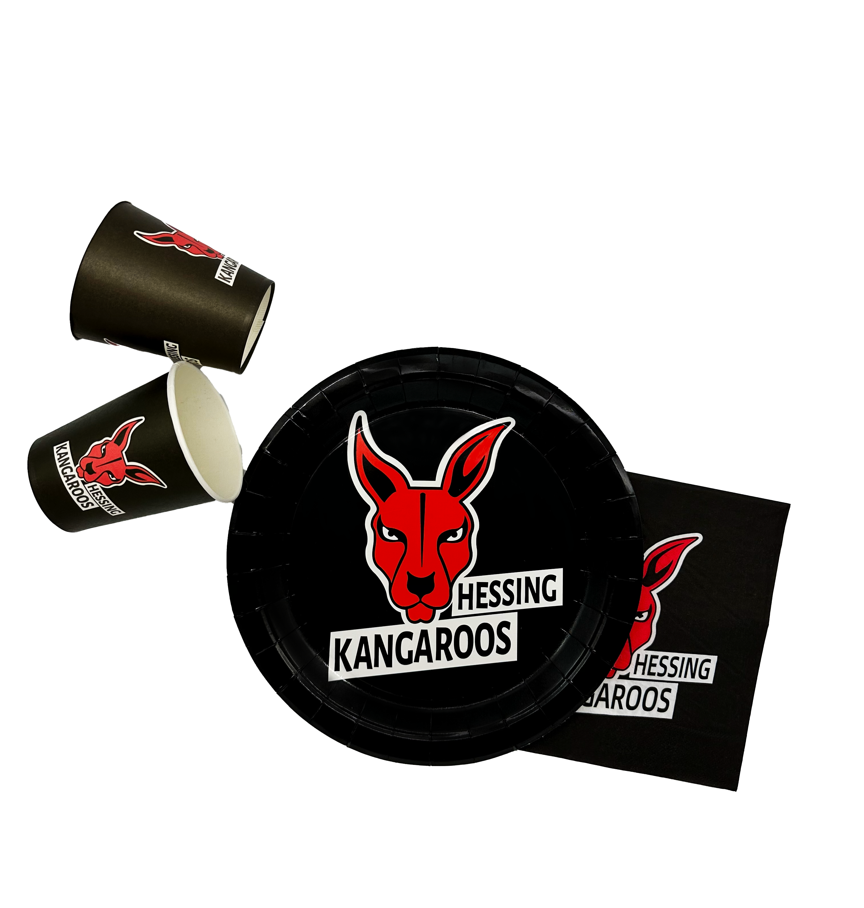 Hessing Kangaroos Partyset Tisch 40 Teile