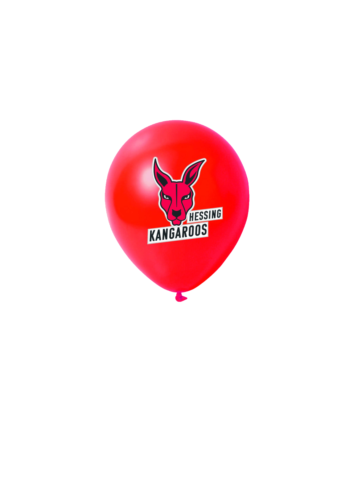 Hessing Kangaroos Latexballons rot (10 Stk)