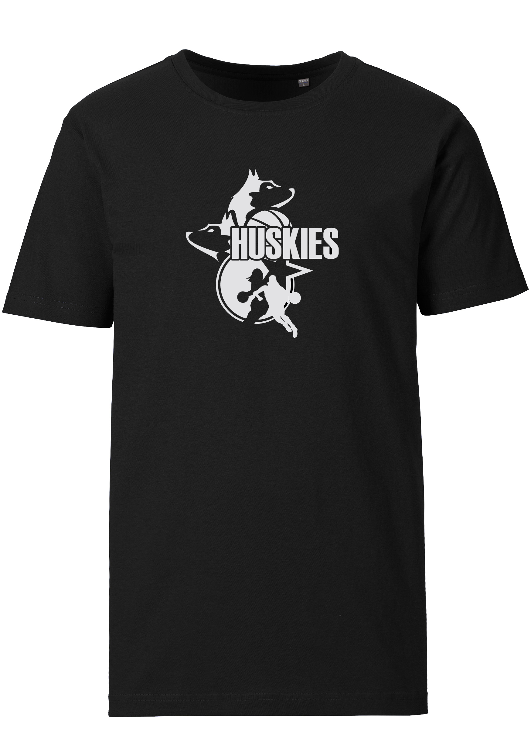 Huskies T-Shirt Logo groß schwarz