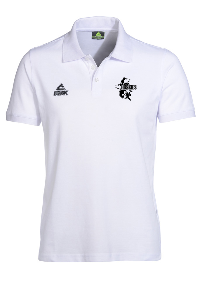Huskies Poloshirt weiß