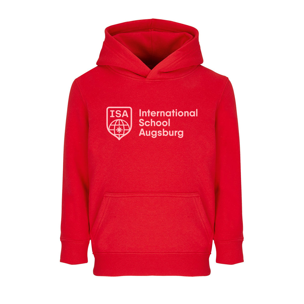 International School Augsburg Hoodie Kinder bright red bright red