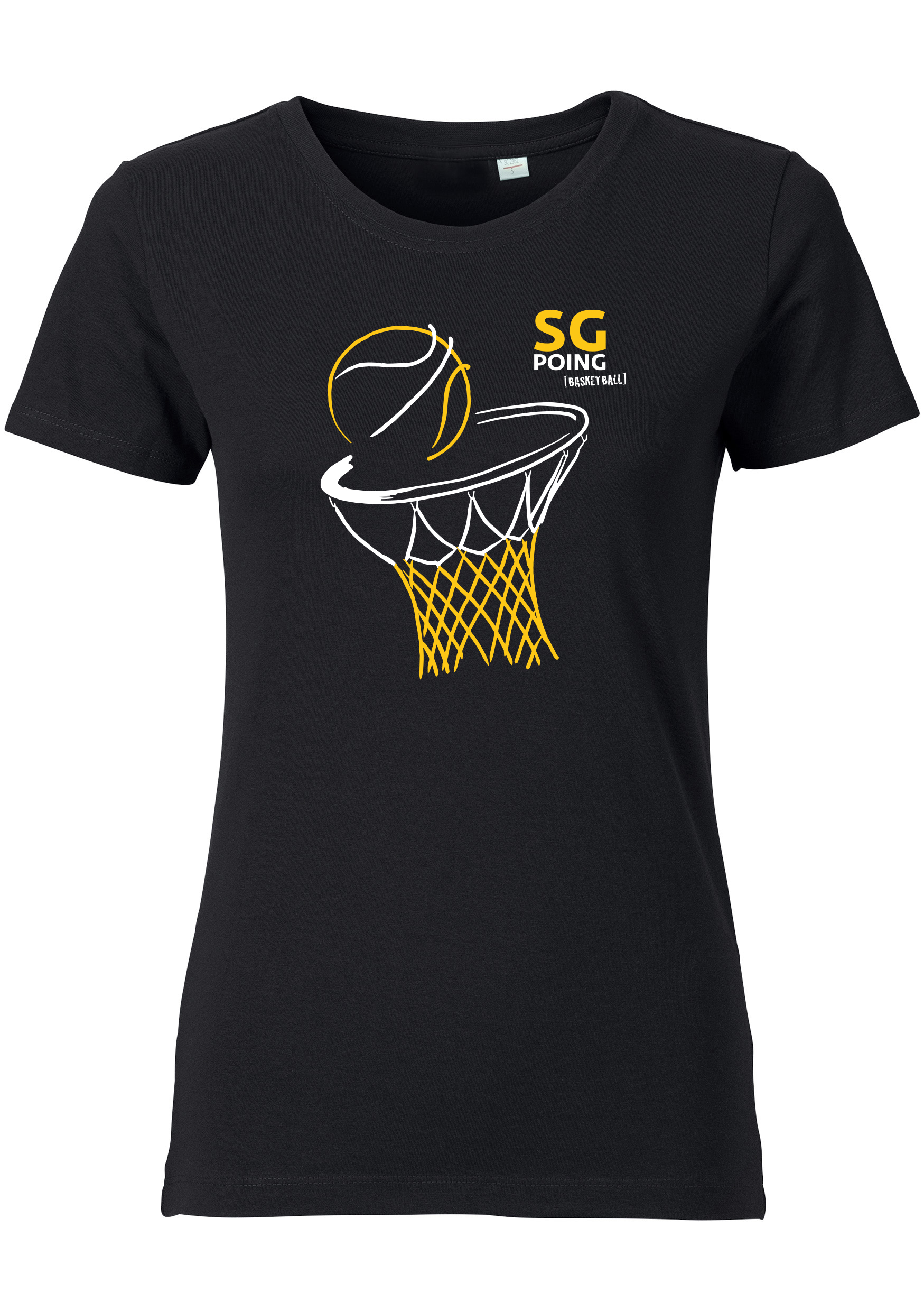 SG Poing T-Shirt Logo Korb Damen schwarz