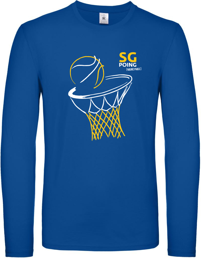 SG Poing Longsleeve Logo Korb royal