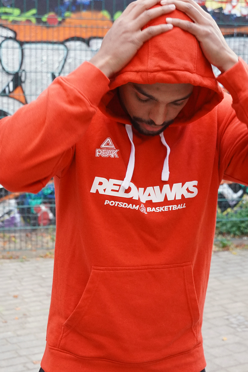 RedHawks Potsdam Hoodie Schriftzug groß