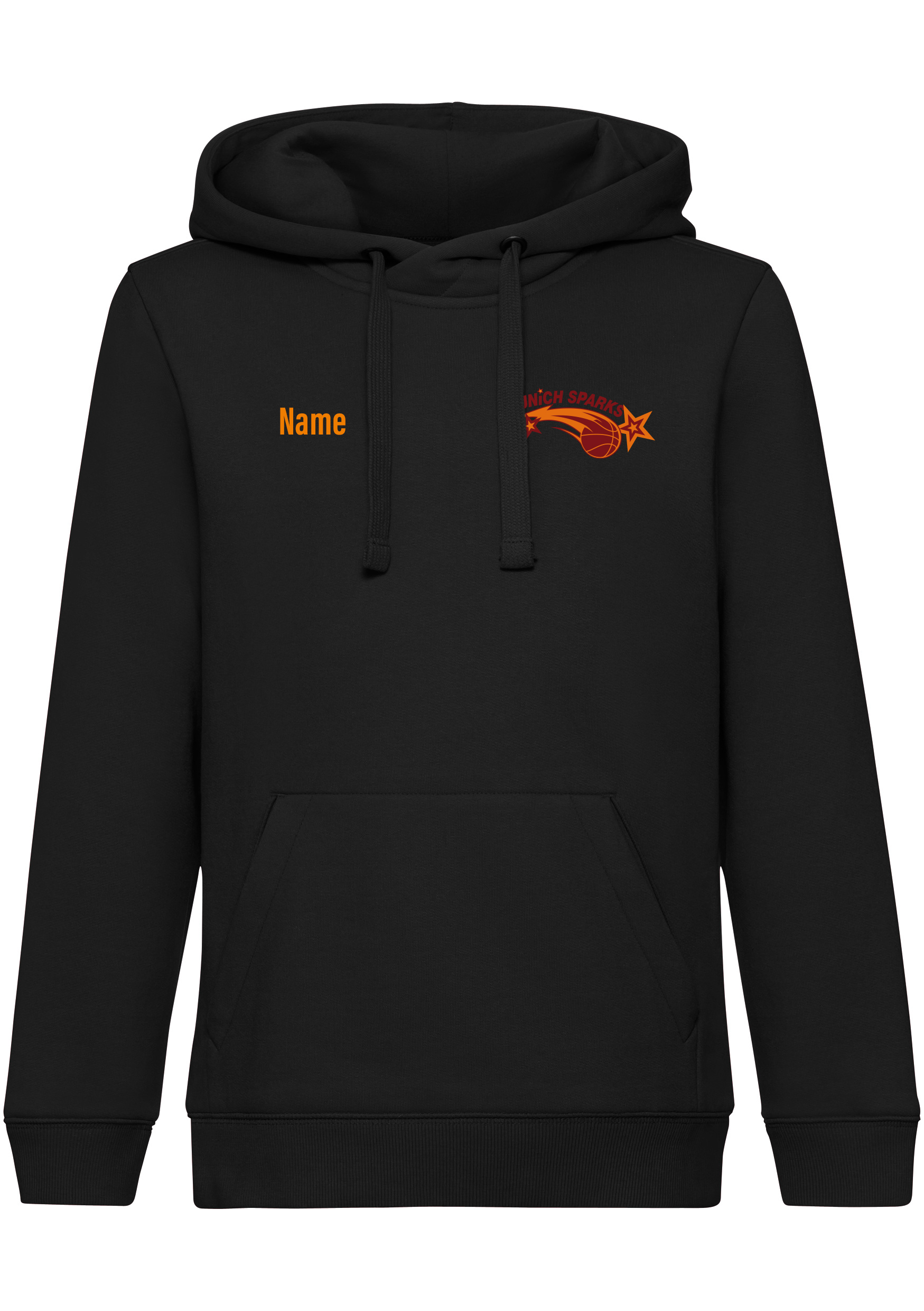Munich Sparks Unisex Hoodie Logo klein personalisierbar
