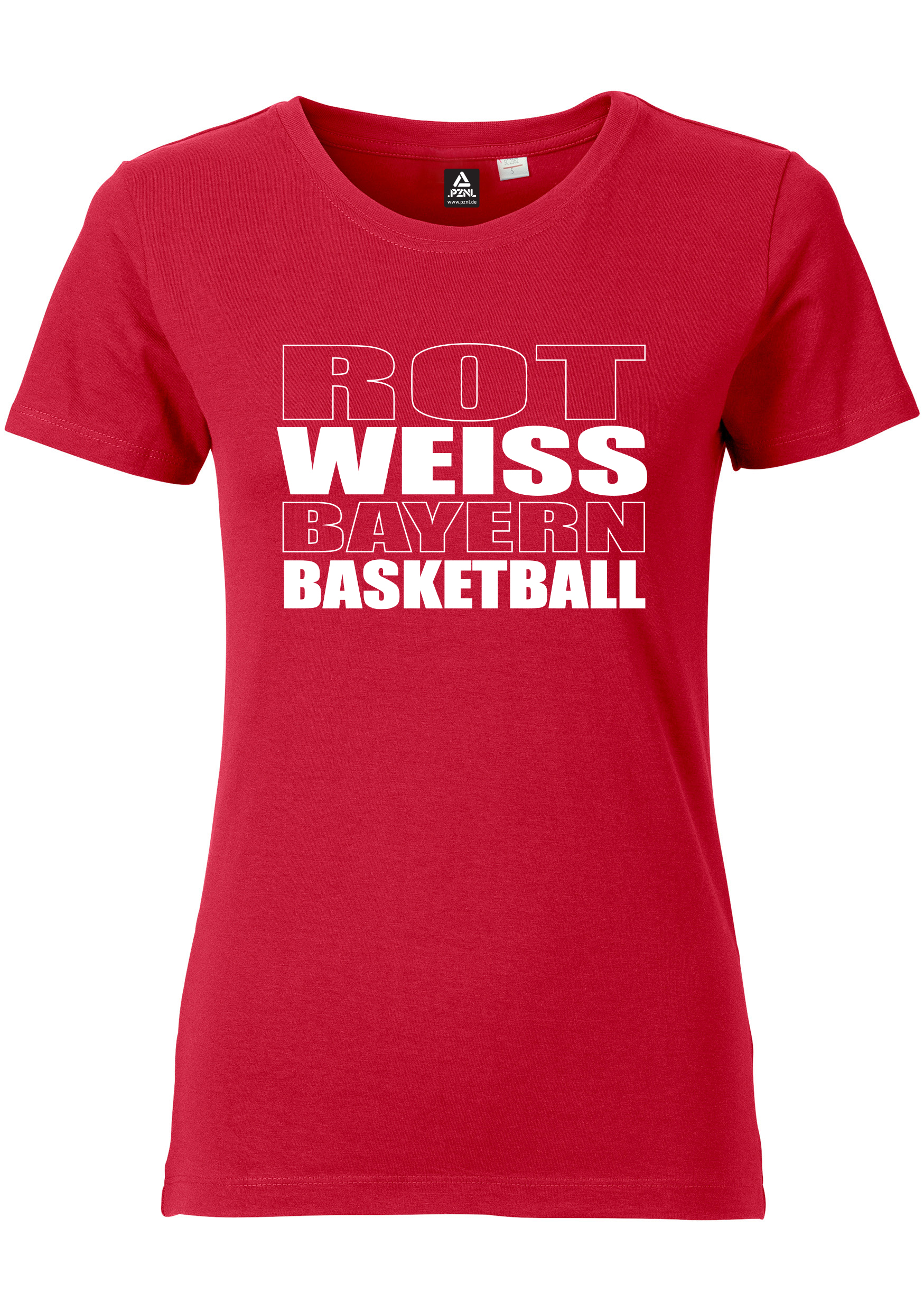 BigReds Damen T-Shirt Rot Weiss