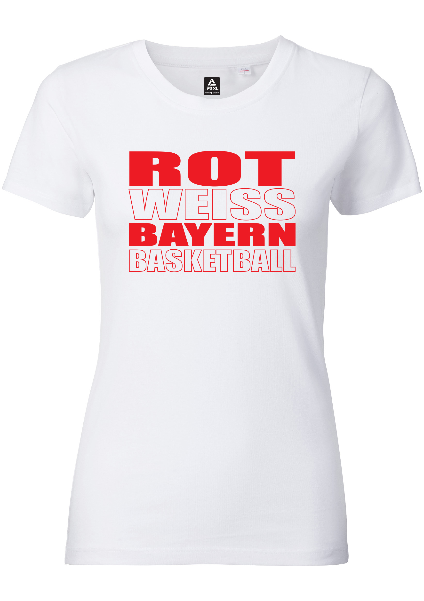 BigReds Damen T-Shirt Rot Weiss