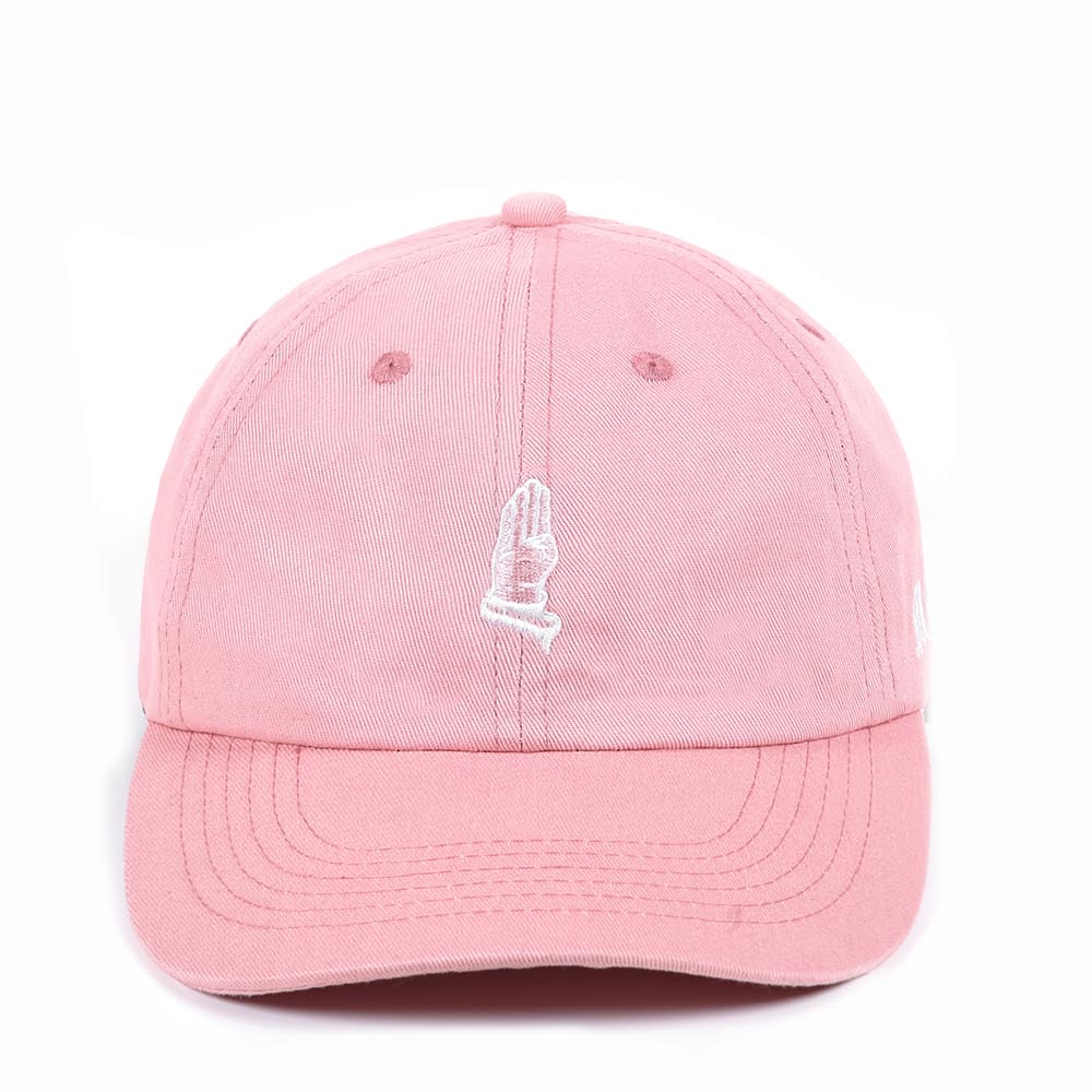 Blackout Sign Curved Cap Pink